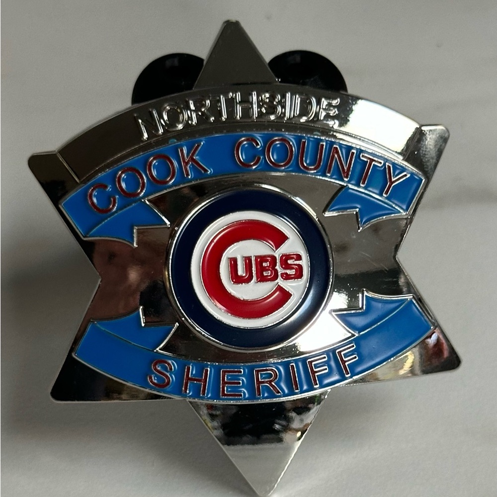 Cook County Sheriff Chicago Cubs Badge Pin